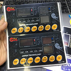In tem nhựa nút nổi điều khiển bền đẹp - Mẫu 33