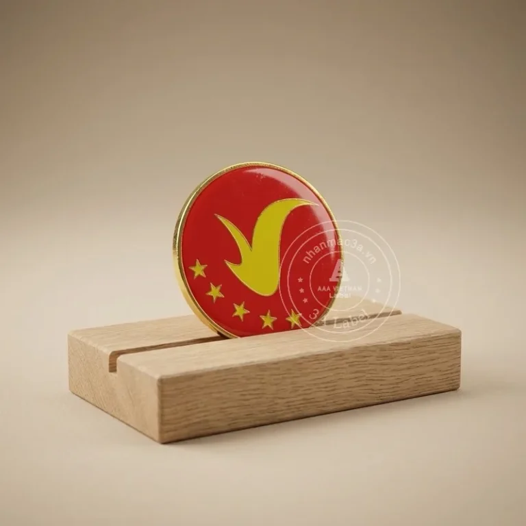 Huy hiệu cài áo kim loại - Mẫu 08