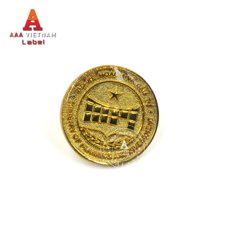 In huy hiệu kim loại cài áo giá rẻ - Mẫu 06