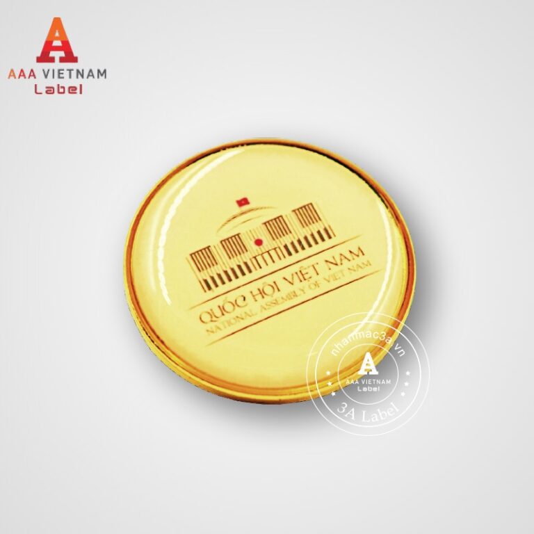 In huy hiệu kim loại cài áo giá rẻ - Mẫu 17
