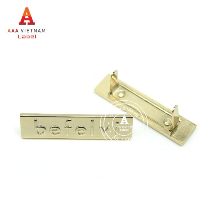 Làm logo kim loại cho đồ da - Mẫu 10