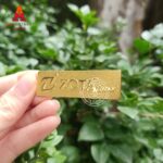 In logo tem kim loại chất liệu hợp kim - Mẫu 05