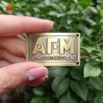 In logo tem kim loại chất liệu hợp kim - Mẫu 15
