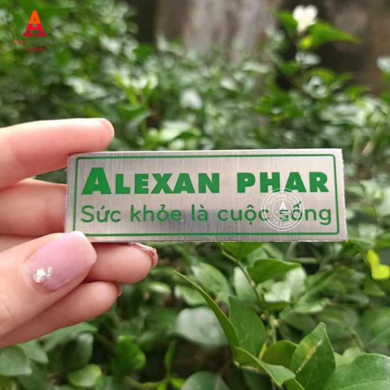 In tem inox ăn mòn đẹp giá rẻ - Mẫu 25