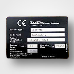 In tem mác máy động cơ bền đẹp - Mẫu 07