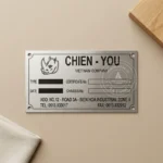 Tem mác kim loại dán máy động cơ - Mẫu 11