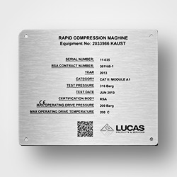 In tem mác máy động cơ bền đẹp - Mẫu 16