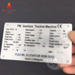 In tem mác máy động cơ bền đẹp - Mẫu 01