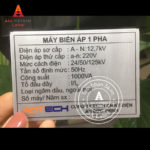 In tem mác máy động cơ bền đẹp - Mẫu 04