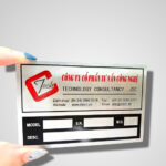 In tem mác máy động cơ bền đẹp - Mẫu 14