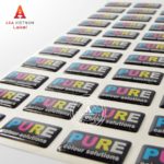 In logo tem nhựa phủ keo epoxy giá rẻ - Mẫu 04