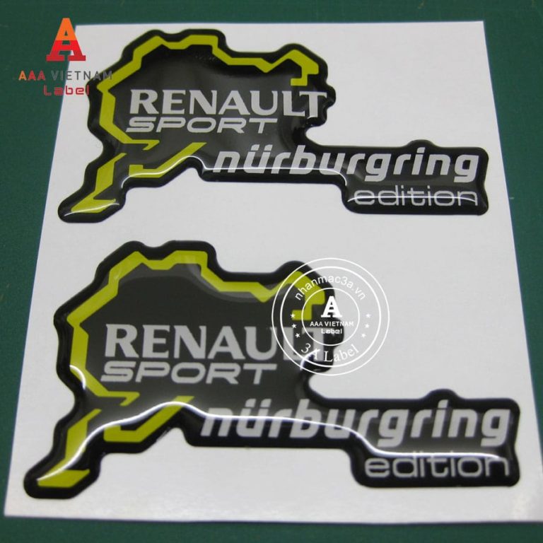 In logo tem nhựa phủ keo epoxy giá rẻ - Mẫu 16