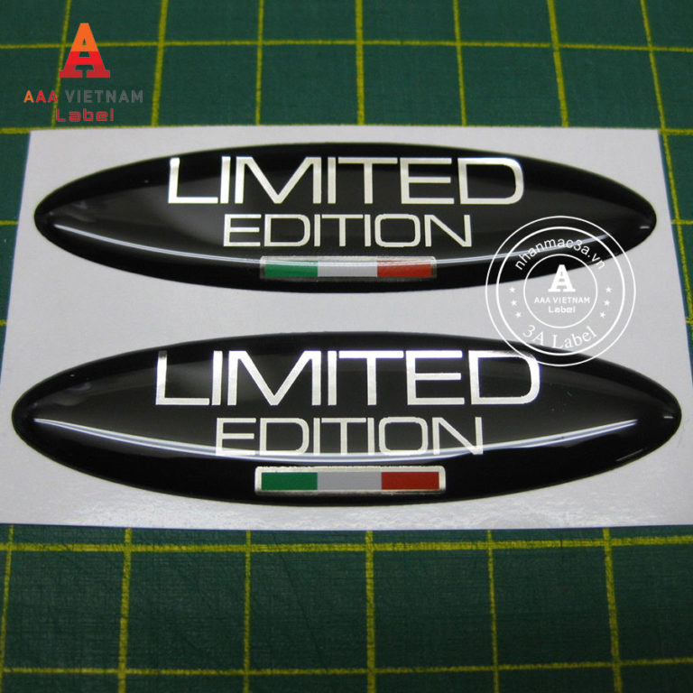 In logo tem nhựa phủ keo epoxy giá rẻ - Mẫu 17