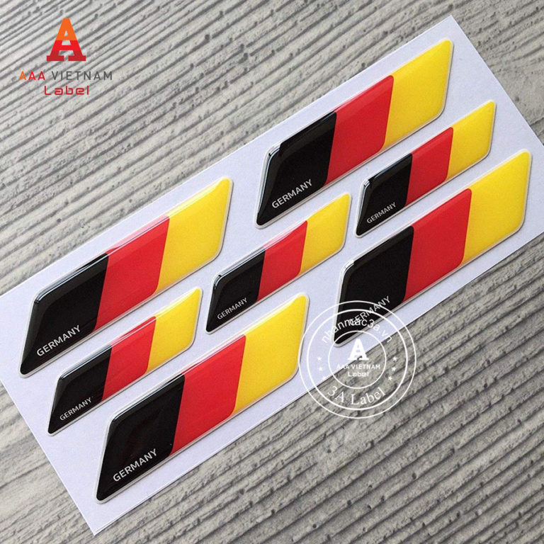 In logo tem nhựa phủ keo epoxy giá rẻ - Mẫu 21
