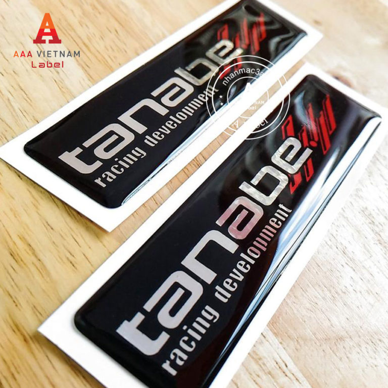 In logo tem nhựa phủ keo epoxy giá rẻ - Mẫu 40