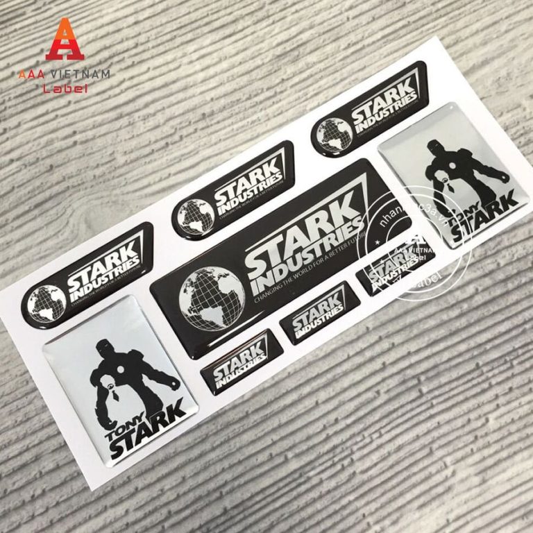 In logo tem nhựa phủ keo epoxy giá rẻ - Mẫu 43
