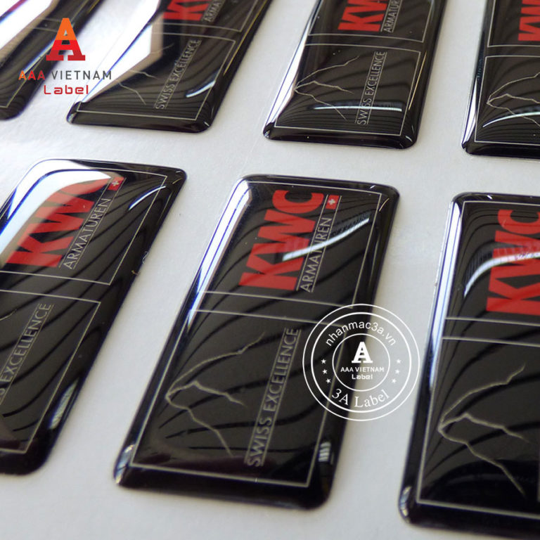 In logo tem nhựa phủ keo epoxy giá rẻ - Mẫu 47