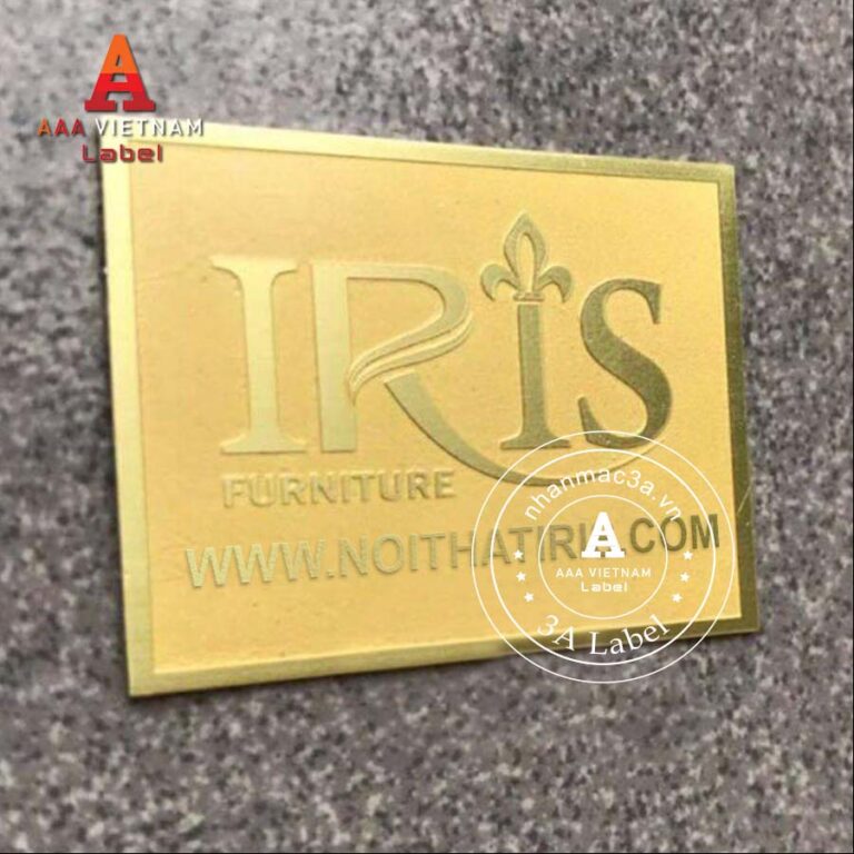 In tem đồng ăn mòn đẹp giá rẻ - Mẫu 19