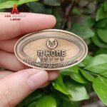 In tem đồng dập nổi giả cổ - Mẫu 07
