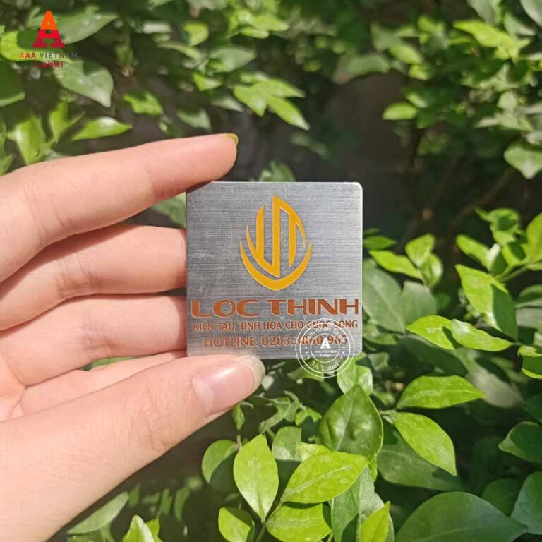In tem inox ăn mòn đẹp giá rẻ - Mẫu 04