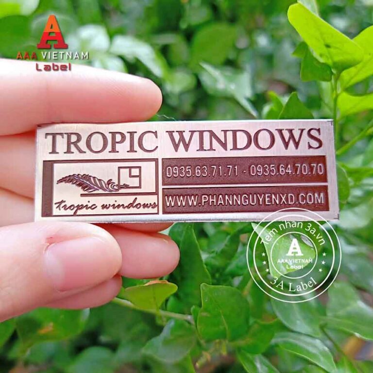 In tem nhôm ăn mòn đẹp giá rẻ - Mẫu 16