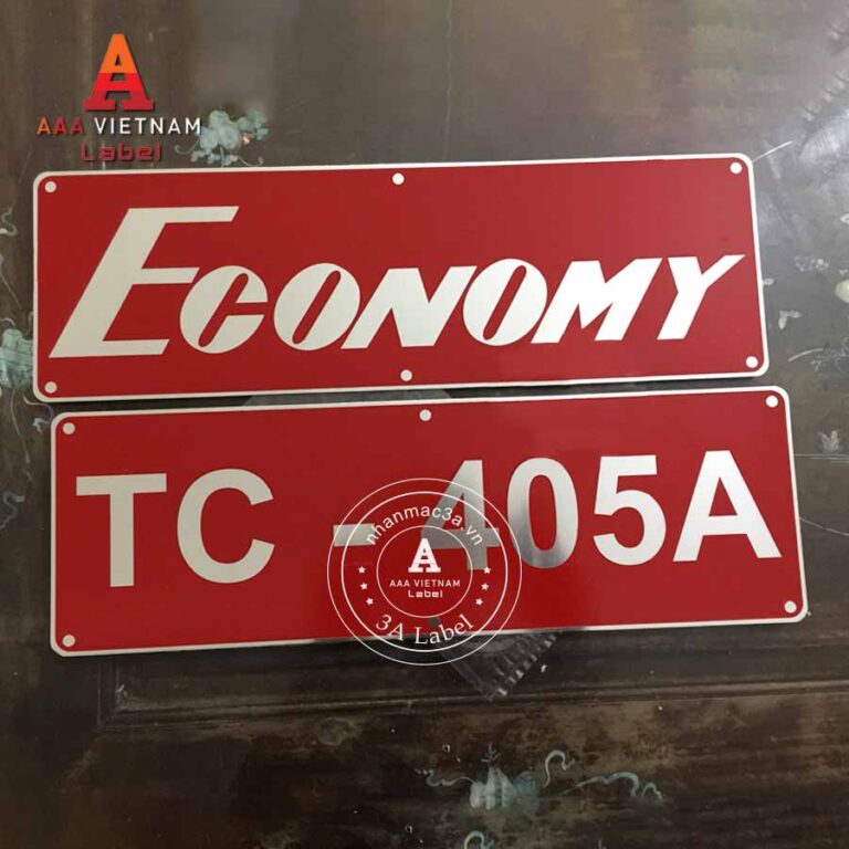 In tem nhôm ăn mòn đẹp giá rẻ - Mẫu 38