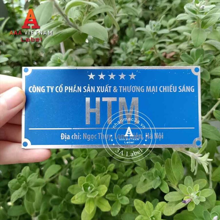 In tem nhôm ăn mòn đẹp giá rẻ - Mẫu 13