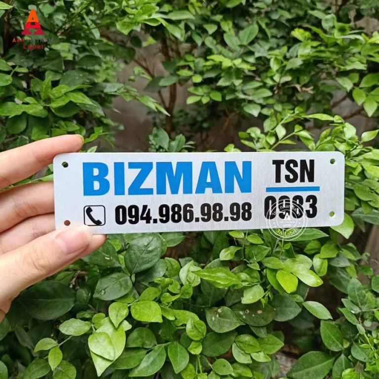 In tem nhôm ăn mòn đẹp giá rẻ - Mẫu 41