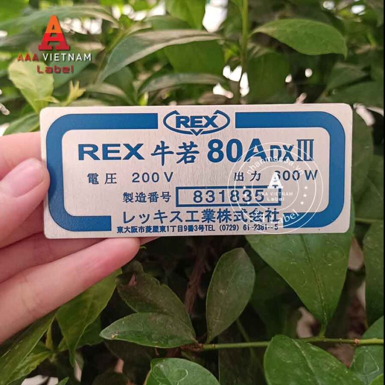 In tem nhôm ăn mòn đẹp giá rẻ - Mẫu 10