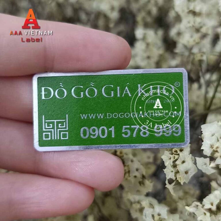 In tem nhôm ăn mòn đẹp giá rẻ - Mẫu 17