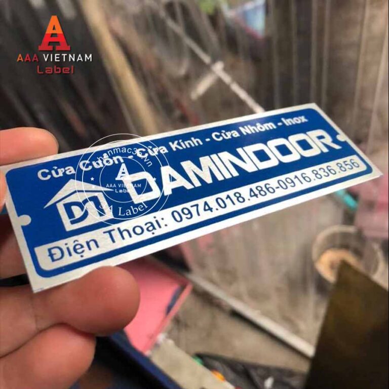Tem nhôm in đẹp giá rẻ - Mẫu 25