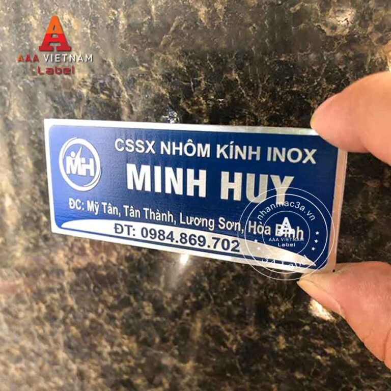 Tem nhôm in đẹp giá rẻ - Mẫu 29