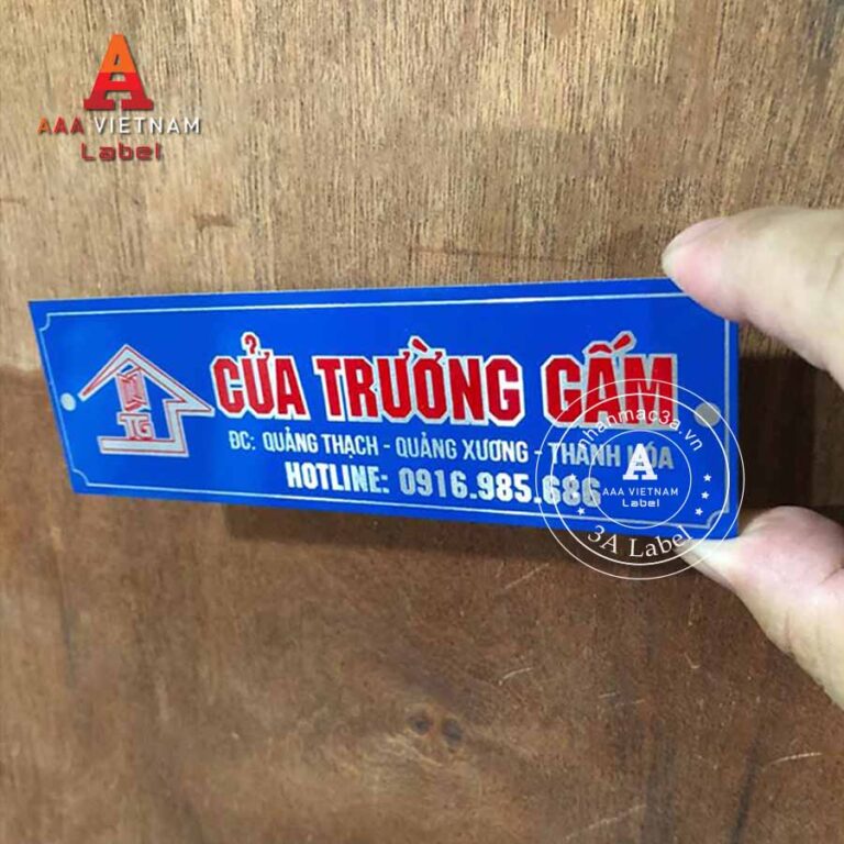Tem nhôm in đẹp giá rẻ - Mẫu 30