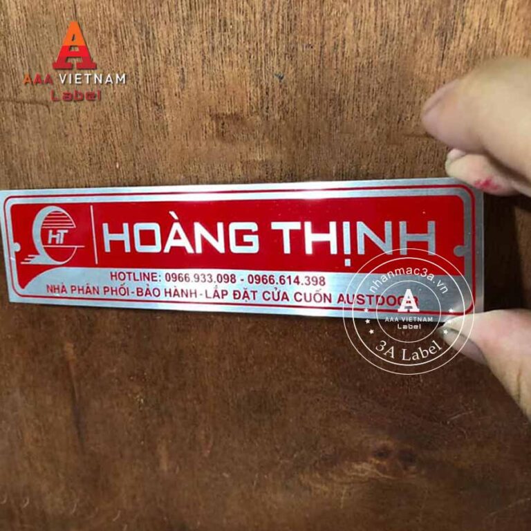 Tem nhôm in đẹp giá rẻ - Mẫu 24