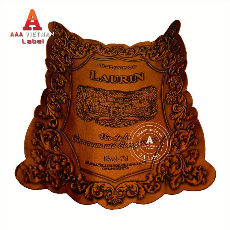 In tem nhãn rượu đẹp sang trọng - Mẫu 12