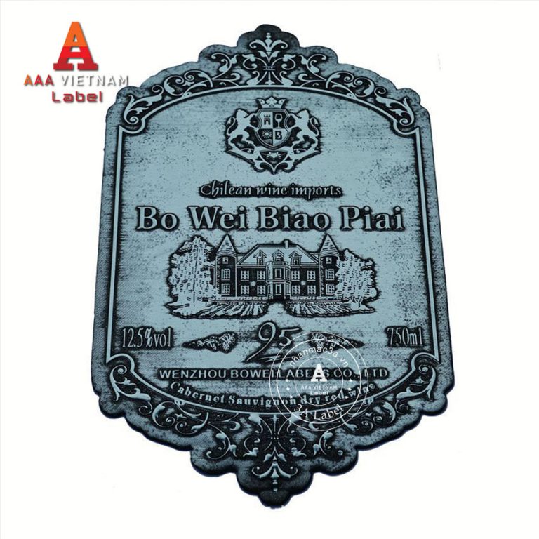 In tem nhãn rượu đẹp sang trọng - Mẫu 10