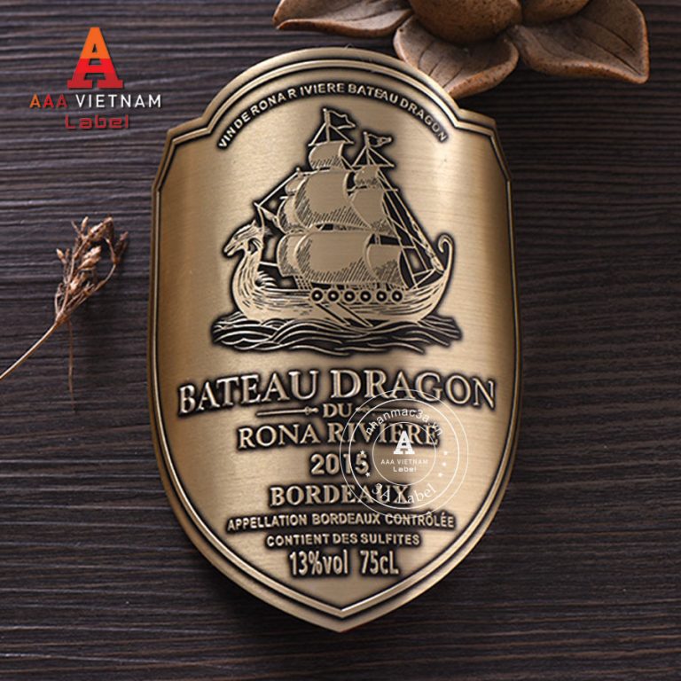 In tem nhãn rượu đẹp sang trọng - Mẫu 04