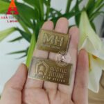 In tem đồng dập nổi giả cổ - Mẫu 05