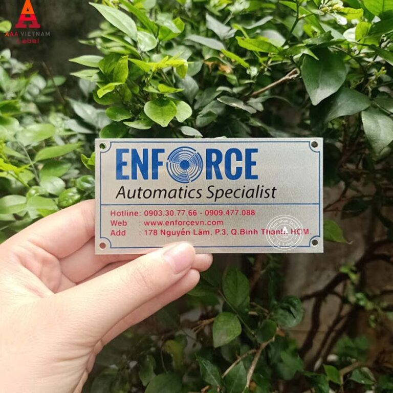 Tem nhôm in đẹp giá rẻ - Mẫu 01