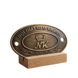 Tem nội thất kim loại nhôm đồng inox - Mẫu 24