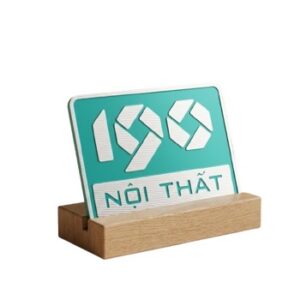 Tem nội thất kim loại nhôm đồng inox - Mẫu 03