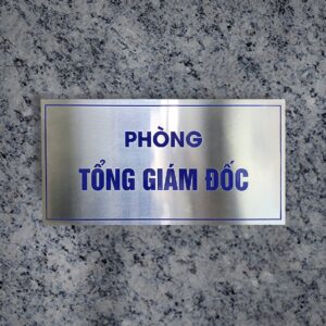 In biển tên phòng ban inox nhôm đồng hợp kim - Mẫu 23