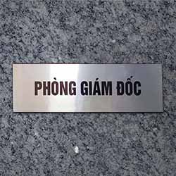 In biển tên phòng ban inox nhôm đồng hợp kim - Mẫu  5