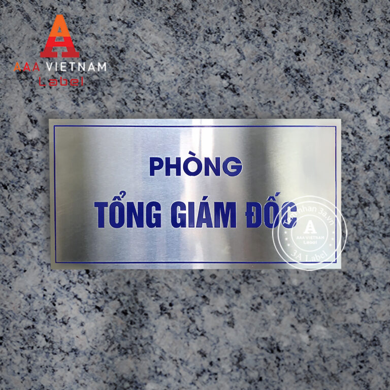 In biển tên phòng ban inox nhôm đồng hợp kim - Mẫu 23