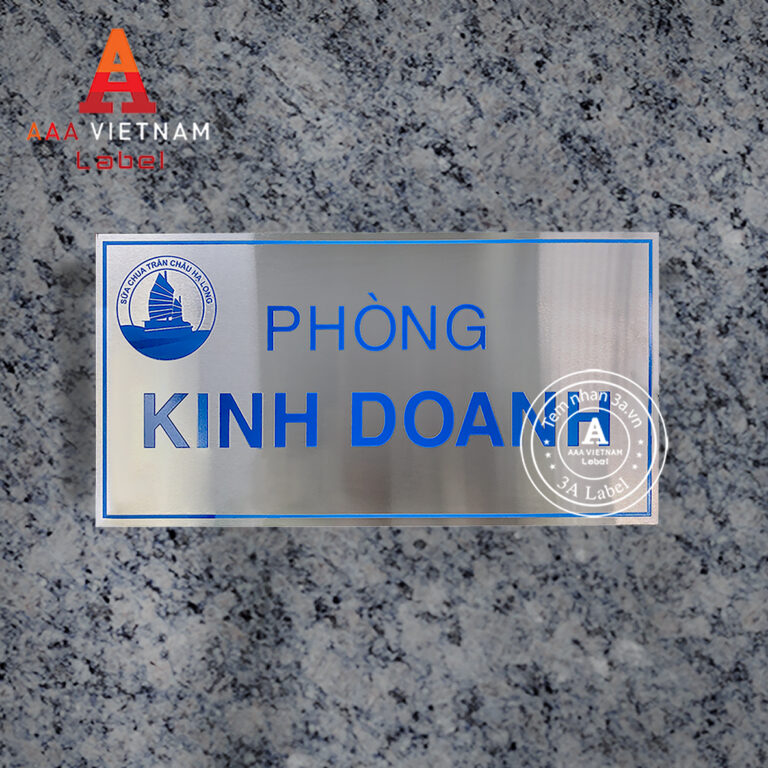 In biển tên phòng ban inox nhôm đồng hợp kim - Mẫu 18