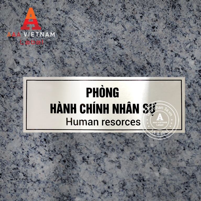 In biển tên phòng ban inox nhôm đồng hợp kim - Mẫu 27