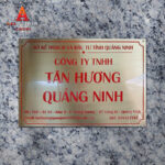 Biển công ty đẹp chất liệu đồng - Mẫu 16