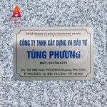 In biển công ty bảng hiệu inox trắng - Mẫu 01