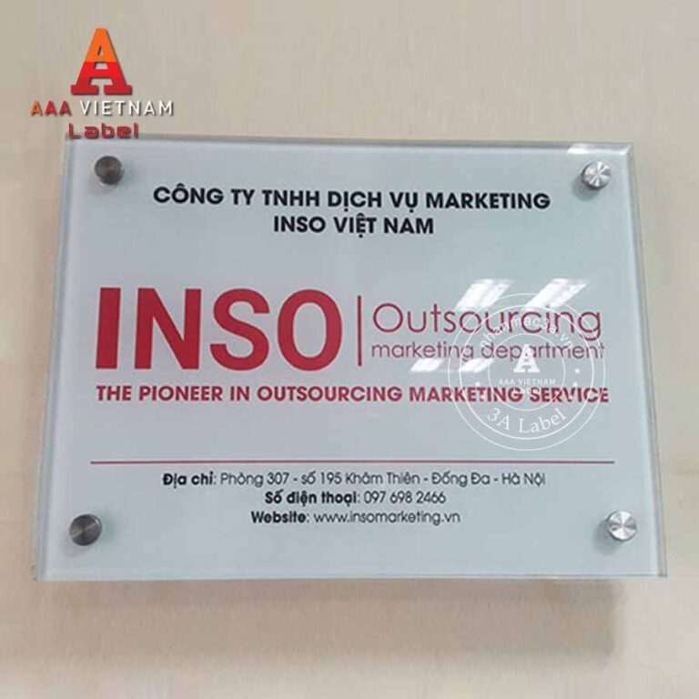 Biển công ty đẹp chất liệu mica - Mẫu 18