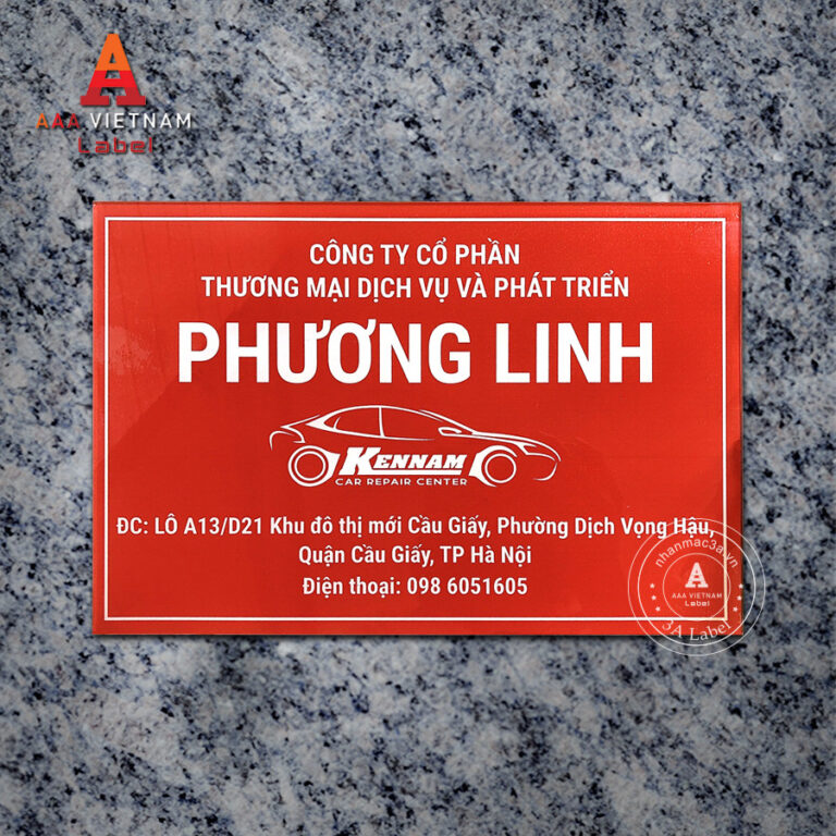 Biển công ty đẹp chất liệu mica - Mẫu 20